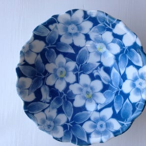 Porcelain Floral Pin Dish