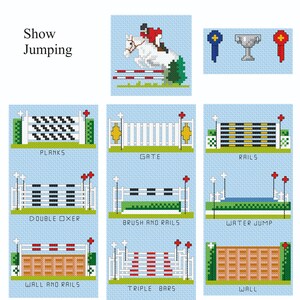 Cross Stitch Show Jumping Chart Collection - Etsy