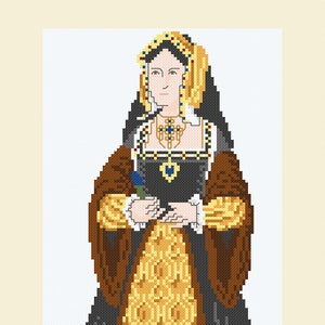 Cross Stitch design &#39;Catherine of Aragon&#39;