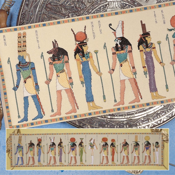 クロスステッチダウンロード「エジプトの神々」