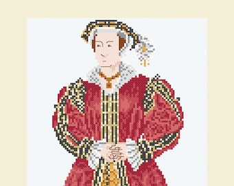 Cross stitch design 'Katherine Parr'