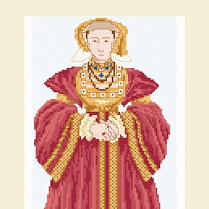 Cross stitch design &#39;Anne of Cleves&#39;