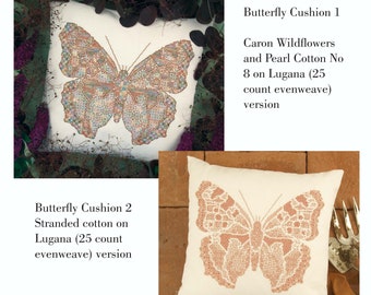 Blackwork Designs 'Butterfly Cushions'