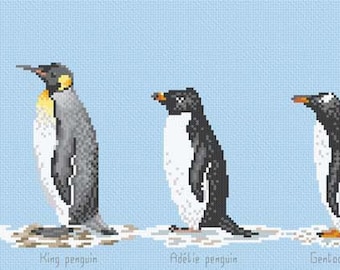 Cross Stitch chart download 'Penguin Paradise'