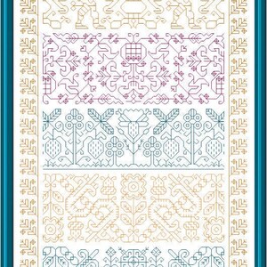 Traditionell bandsampler 6