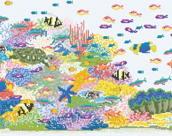 Cross Stitch design 'Coral Reef'