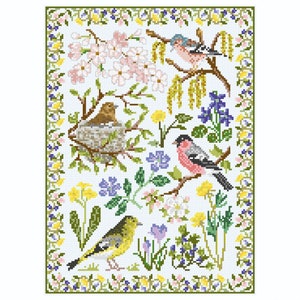 Spring Sampler with Birds