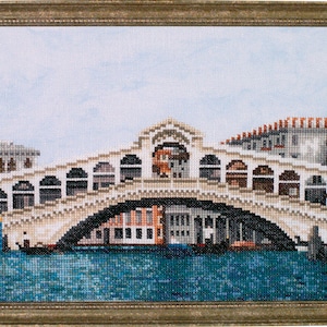 Cross Stitch Download&#39; Rialto Bridge&#39; in Venice
