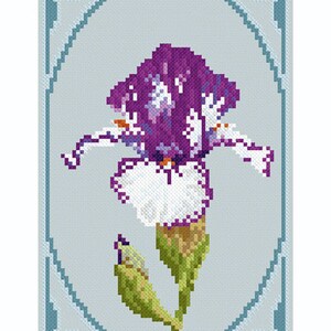 Cross stitch design 'Majestic Irises' image 2