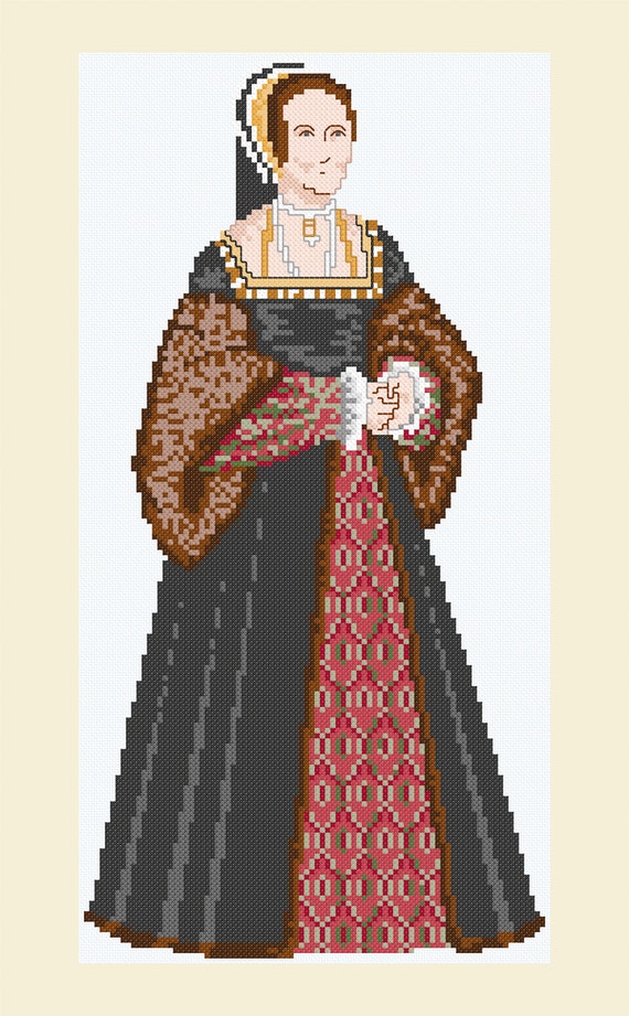 Cross Stitch Design Anne Boleyn Etsy