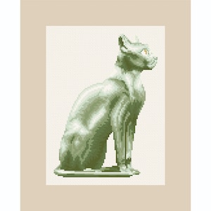 Cross Stitch Egyptian Cat