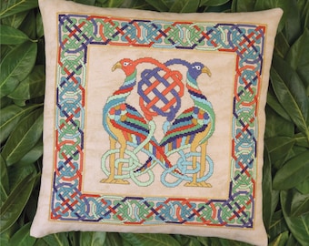 Celtic Birds Entwined cross stitch design