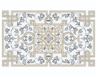 Design Blackwork 'Tapete Tradicional'