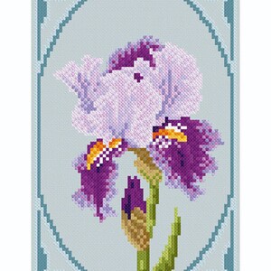 Cross stitch design 'Majestic Irises' image 6