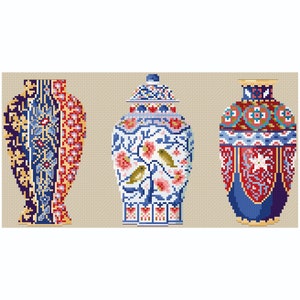 Porcelain Treasures - Three Chinese Vases