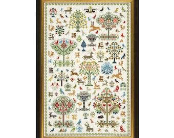 Cross Stitch Design 'Historic Forest'.