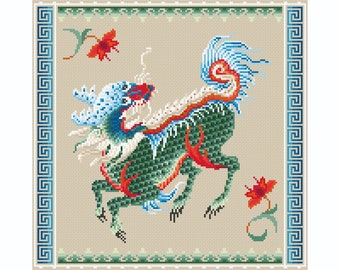 Chinesischer Drache Kreuzstich