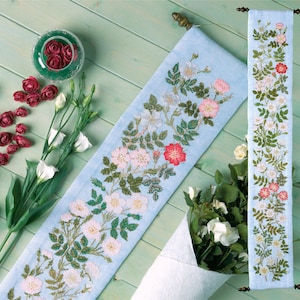 Wild Roses Bell Pull