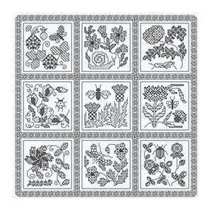 Blackwork design &#39;Elizabethan Blackwork&#39;