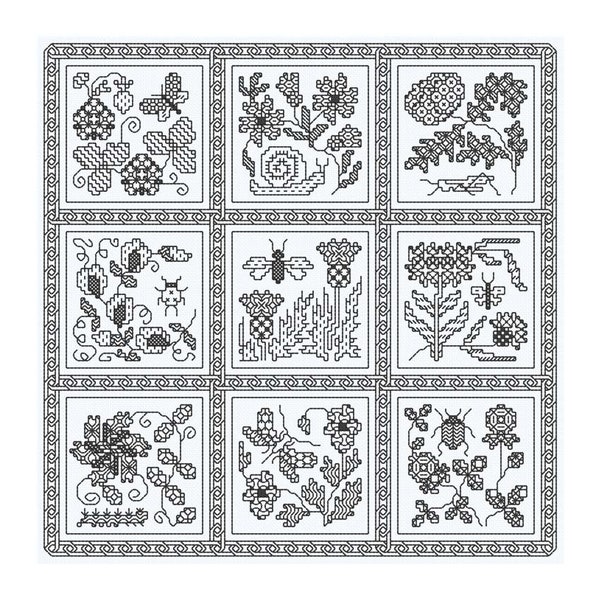 Blackwork design 'Elizabethan Blackwork'