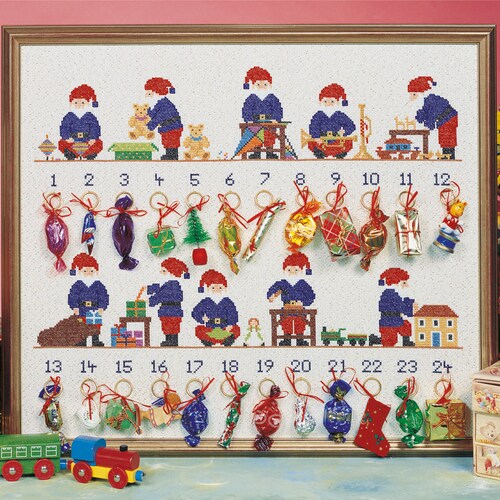 Advent Calendar Cross Stitch Kit Etsy