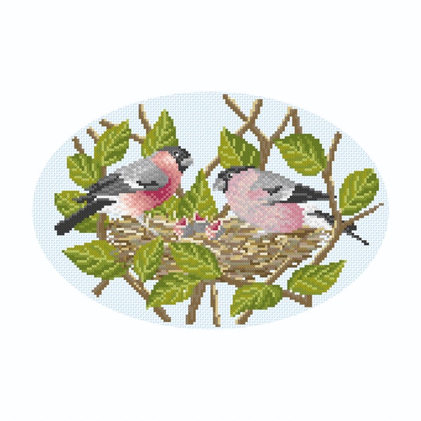 クロスステッチのウソの巣