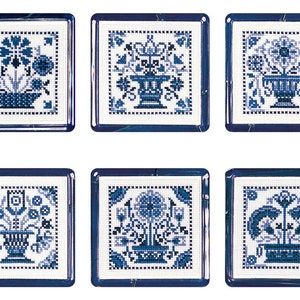 Cross stitch Delft Tiles