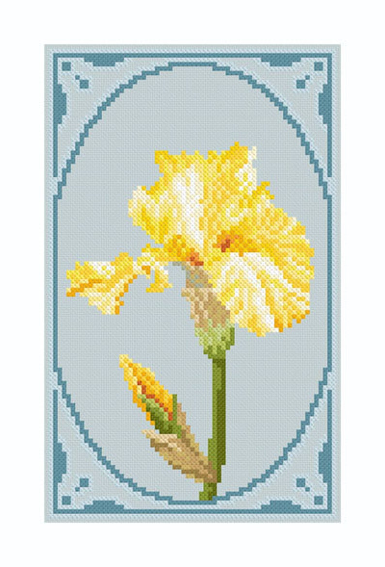 Cross stitch design 'Majestic Irises' image 3