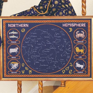 Cross Stitch design 'Northern Hemisphere'