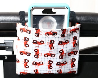 Tractors Armrest Hanging Cell Phone or E-reader Holder for a Wheelchair, Walker or other Mobility Aides Size: 4.25” x 5”