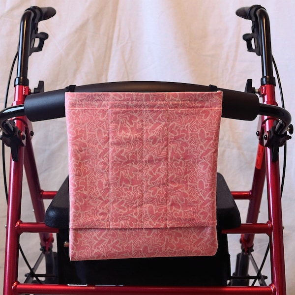Armlehnentasche mit mehreren Taschen für Rollstühle, Gehhilfen oder andere Gehhilfen, Druckknopf- oder Klettverschluss, verfügbare Größe: 9 "x 10,25"
