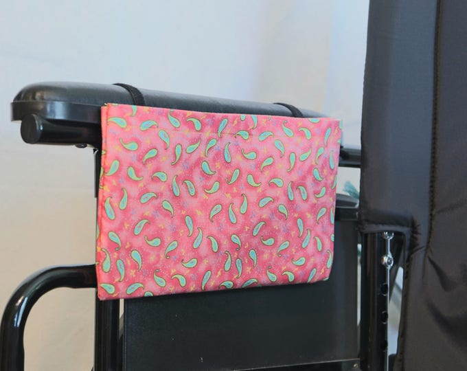 Wheelchair Arm Rest Side Bag, Size Medium, Single Pocket, Wheelchair