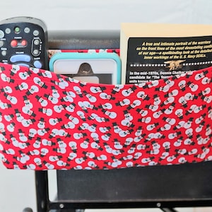 Little Snowman, Single Pouch Armrest Bag for Wheelchair - Size: 11&quot;x6&quot;