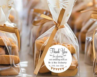 Personalised wedding stickers, Customised favour labels,Customised thank you party labels,Engagement party bags seals.