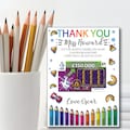 Personalised Teacher Gift,Thank You Scratch Card Holder, Personalised Lottery Present, Teaching Assistant,Customised End of Term Gift