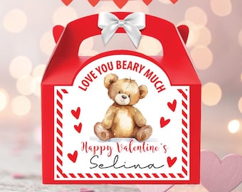 Valentine's Gift Box, Personalised Treat Box ,Customised Occasion Gift, Custom Present 2026, Love you beary much.