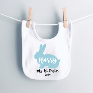 My 1st Easter bib,Personalised bib, customised bandana bib, 1st Easter baby gift, Baby Bib, 1st Easter,Baby gift,Easter gift,2024 Easter image 2