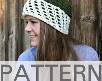Autumn Jaunt Brimmed Beanie | Crochet Hat Pattern | Beanie Pattern | Fold Up Brim Hat
