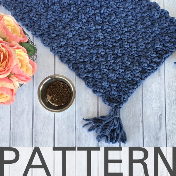 Crochet Cat Mat Pattern | Cat Rug | Cat Bed | Pet Mat Pattern