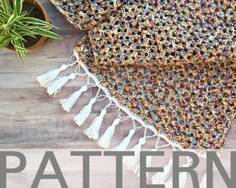 Comfy Cotton Wrap Crochet Pattern | Lacy Shawl Pattern | Scarf Pattern