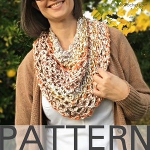 Simple Chains Cowl | Crochet Cowl Pattern | Crochet Infinity Scarf Pattern