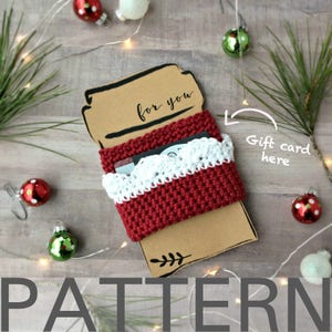 Gift Card Cup Cozy Crochet Pattern | Coffee Cozy | Coffee Sleeve | Mug Cozy | Gift Card Holder