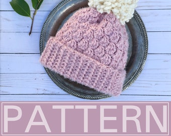 The Daphne Beanie | Crochet Hat Pattern | Beanie Pattern | Chunky Crochet Beanie