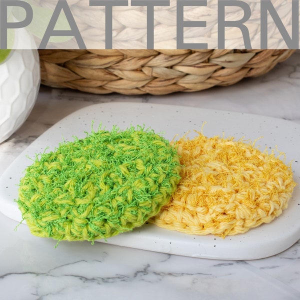 Circle Scrubby Crochet Pattern  | Round Crochet Scrubby Pattern