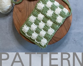 Checkered Crochet Crossbody Bag | Crochet Pattern