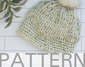 Chunky Crochet Hat PATTERN | Feels Like Flannel Beanie