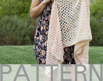 Lacy Crochet Wrap Pattern | Meadowsweet Wrap | Crochet Shawl