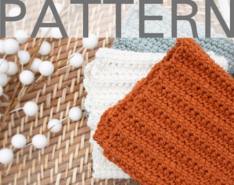 Linked Double Crochet Wash Cloth Pattern | Crochet Wash Cloth Pattern