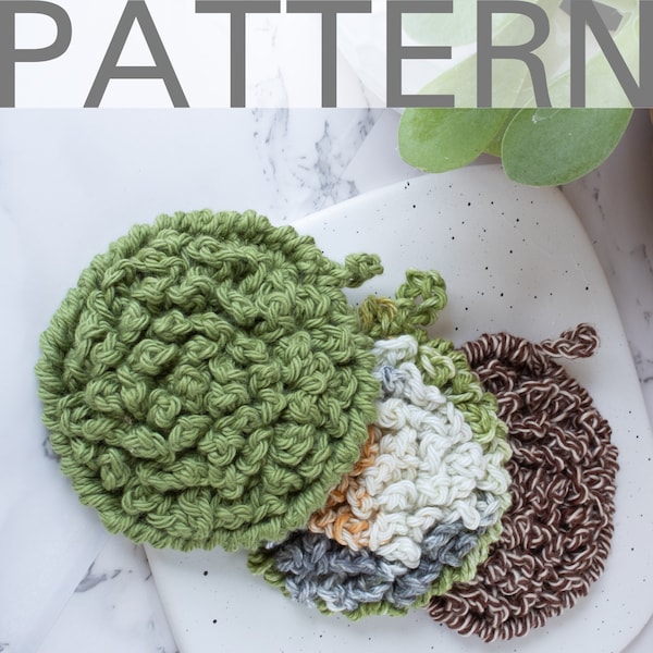 Floral Scrubby Crochet Pattern | Crochet Pattern | Circle Scrubby Crochet Pattern