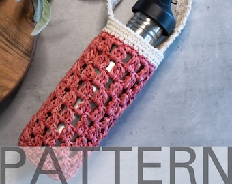 Crochet Bottle Carrier PATTERN | The Tulip Bottle Carrier | Crochet Pattern